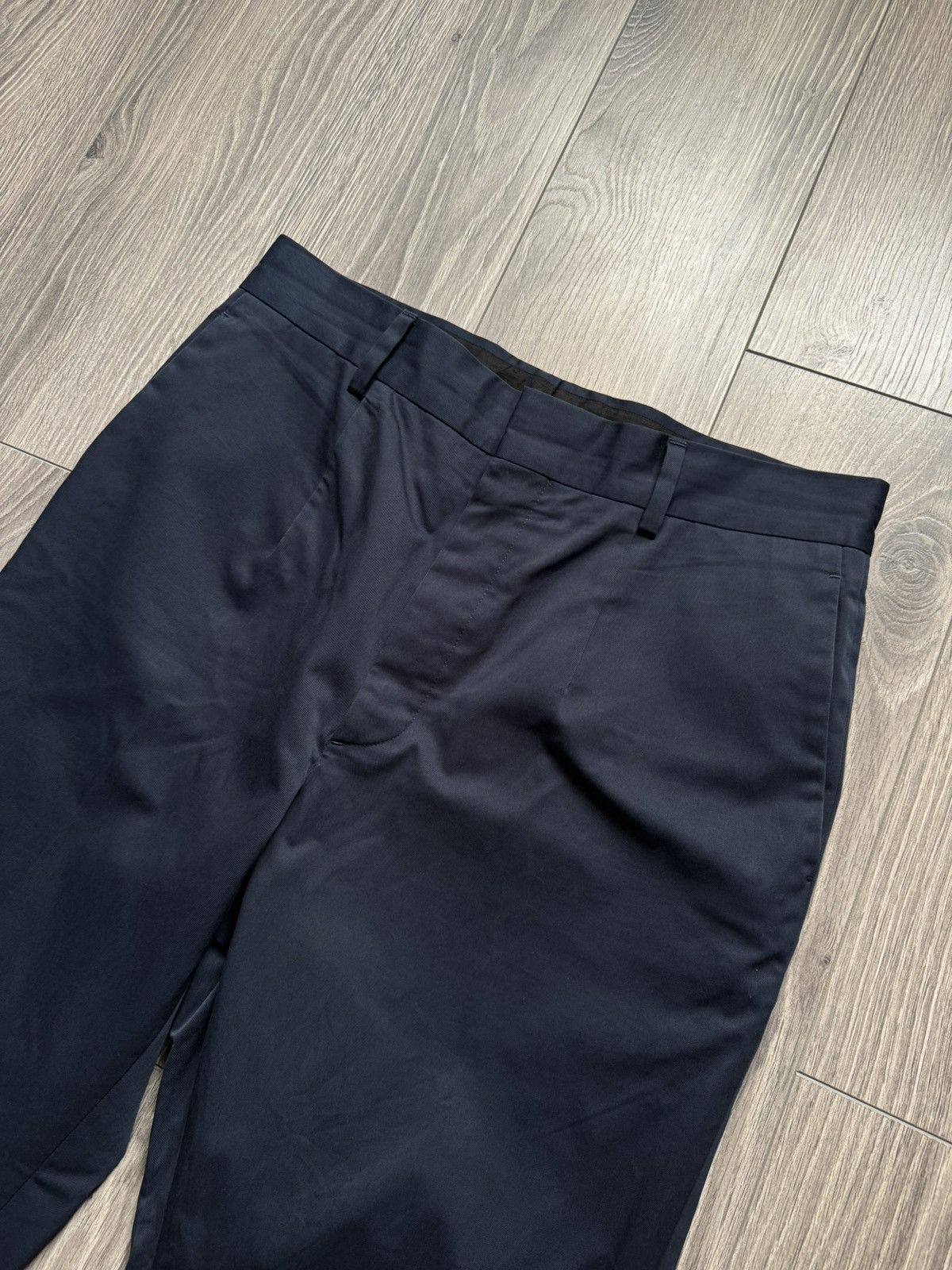 Prada Prada Minimalist Dark Blue Tailored Trousers / Pants 48 Size US 32 / EU 48 - 2 Thumbnail