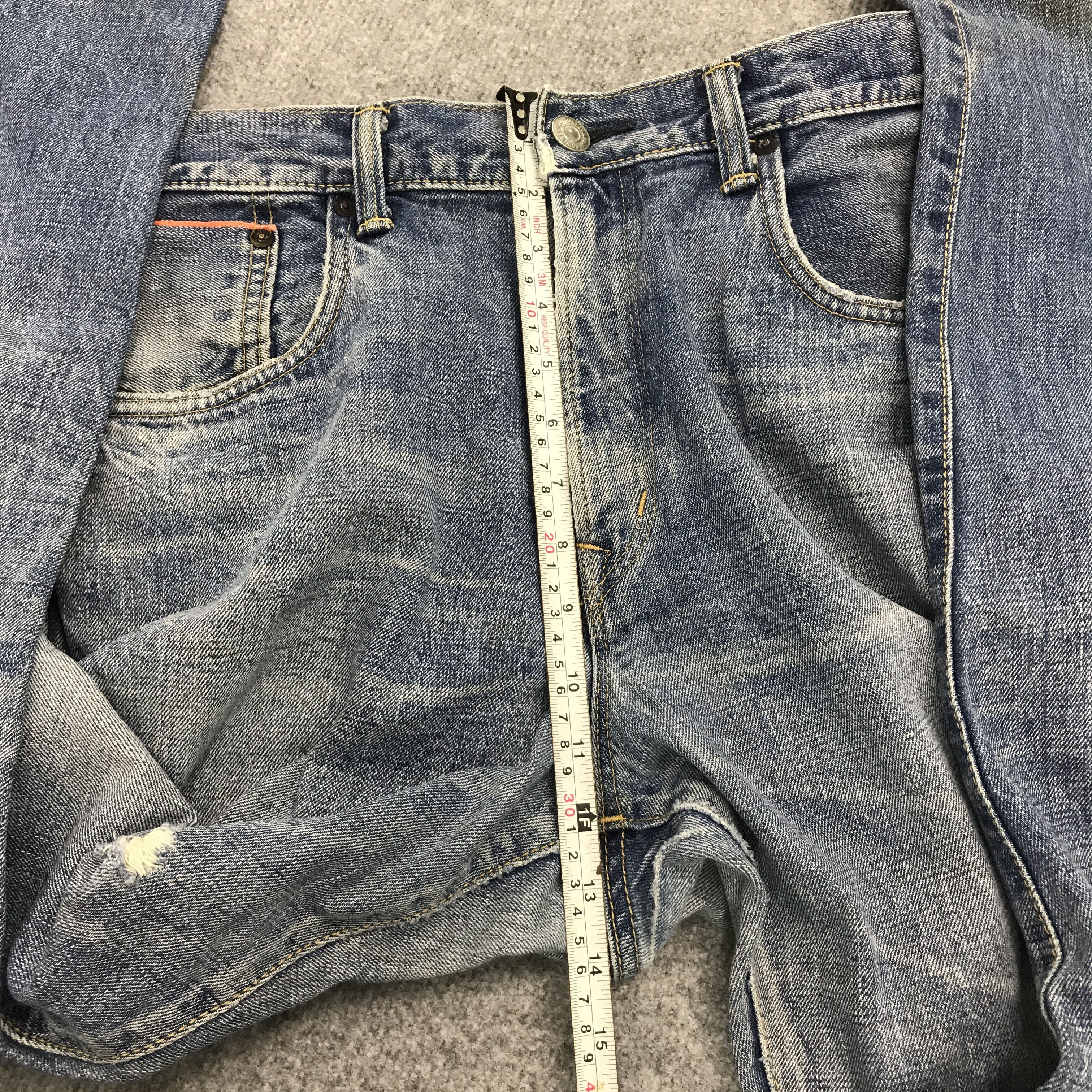 Edwin × Japanese Brand BAGGY STYLE EDWIN JAPAN DISTRESSED DENIM PANTS Size US 32 / EU 48 - 8 Thumbnail