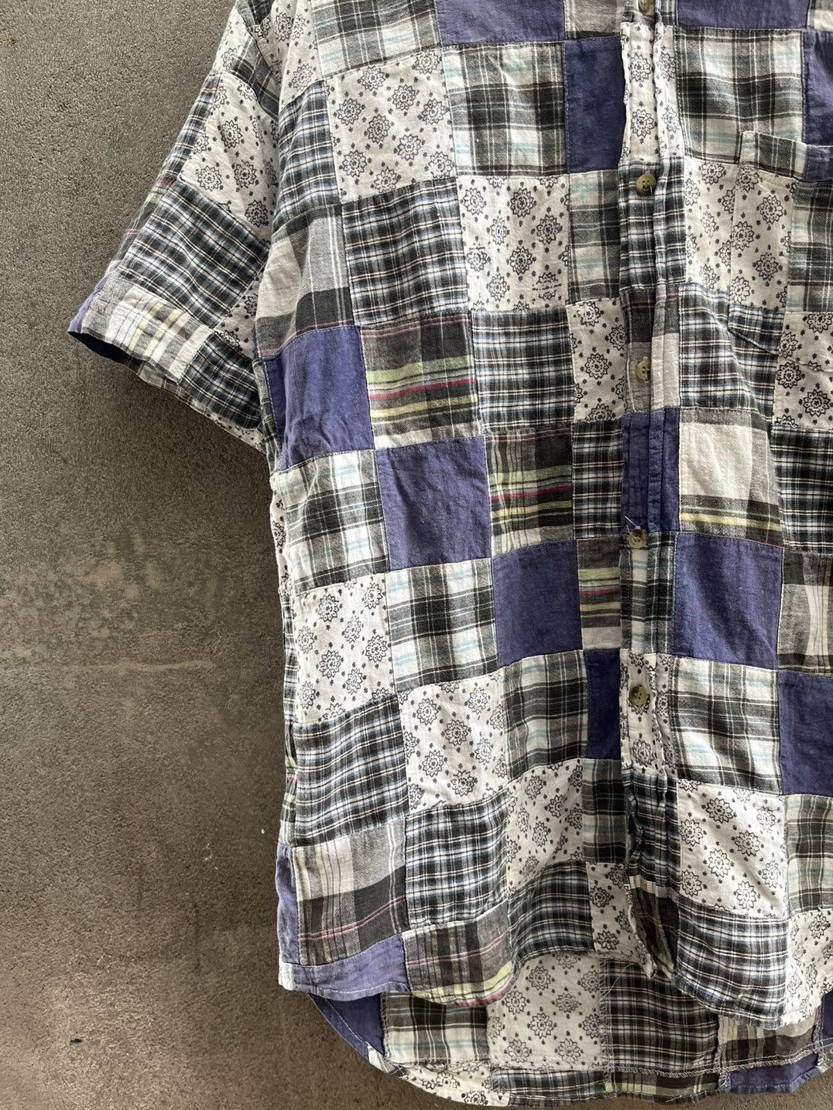 Handmade 2000s CUBIC MEASURE - Patchwork Issey Miyake Style Size US L / EU 52-54 / 3 - 3 Thumbnail