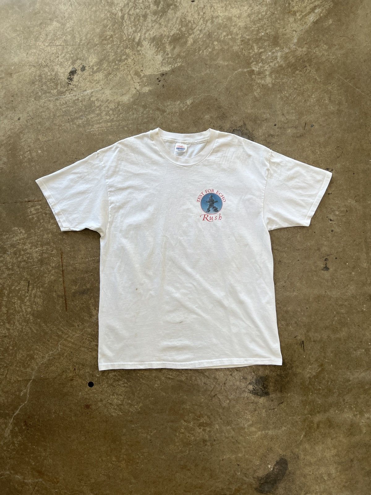 Band Tees Vintage 1996 Test for Echo Rush Globe Map Band Tee XL Size US XL / EU 56 / 4 - 5 Thumbnail