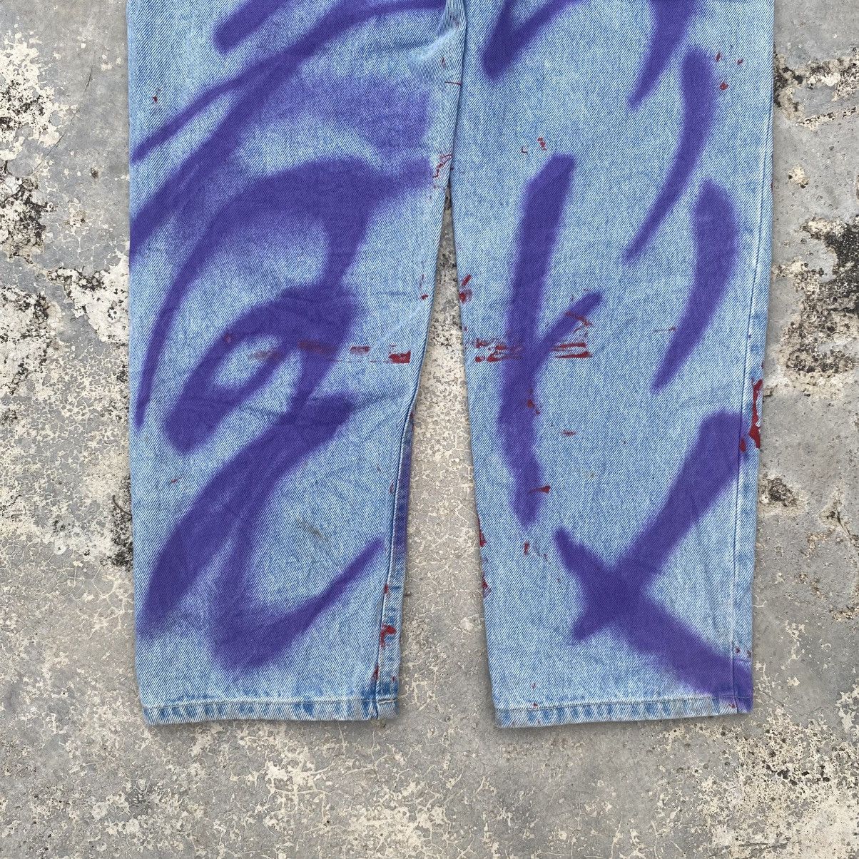 If Six Was Nine De Ondo Seoul city paint splatter denim jeans CDG Size US 28 / EU 44 - 8 Thumbnail