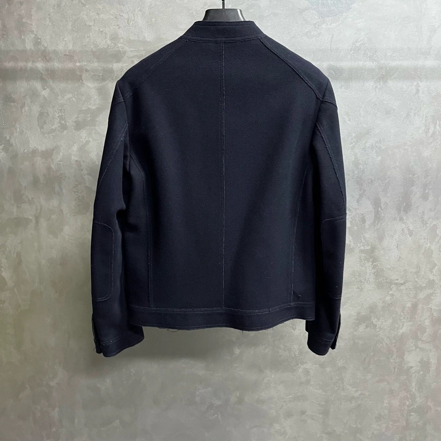 Z Zegna Zegna Classic Blue Stand Collar Zip Jacket Size US M / EU 48-50 / 2 - 5 Thumbnail