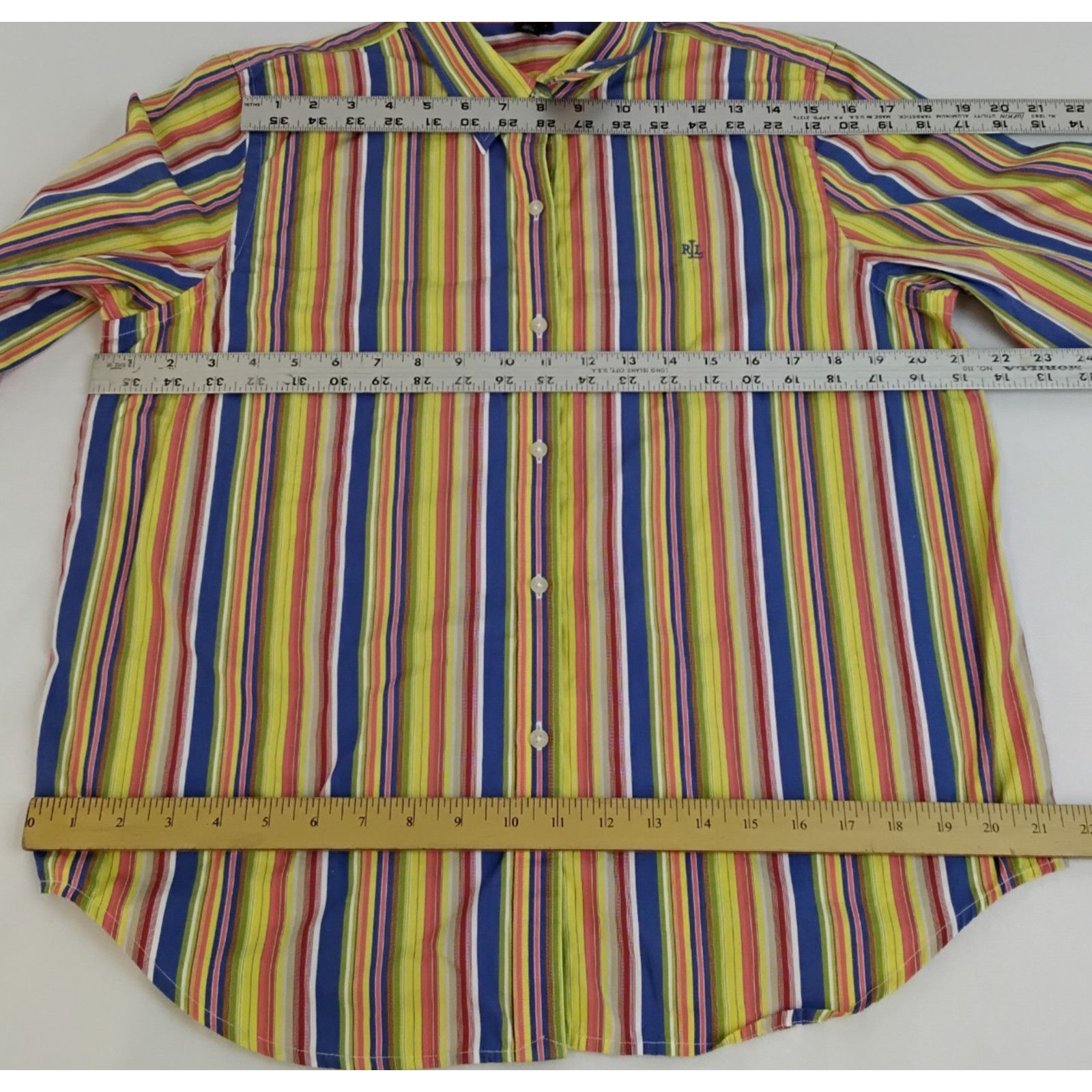 Lauren Ralph Lauren Lauren Ralph Lauren Button Up Shirt Women's L Multicolor Size L / US 10 / IT 46 - 9 Thumbnail