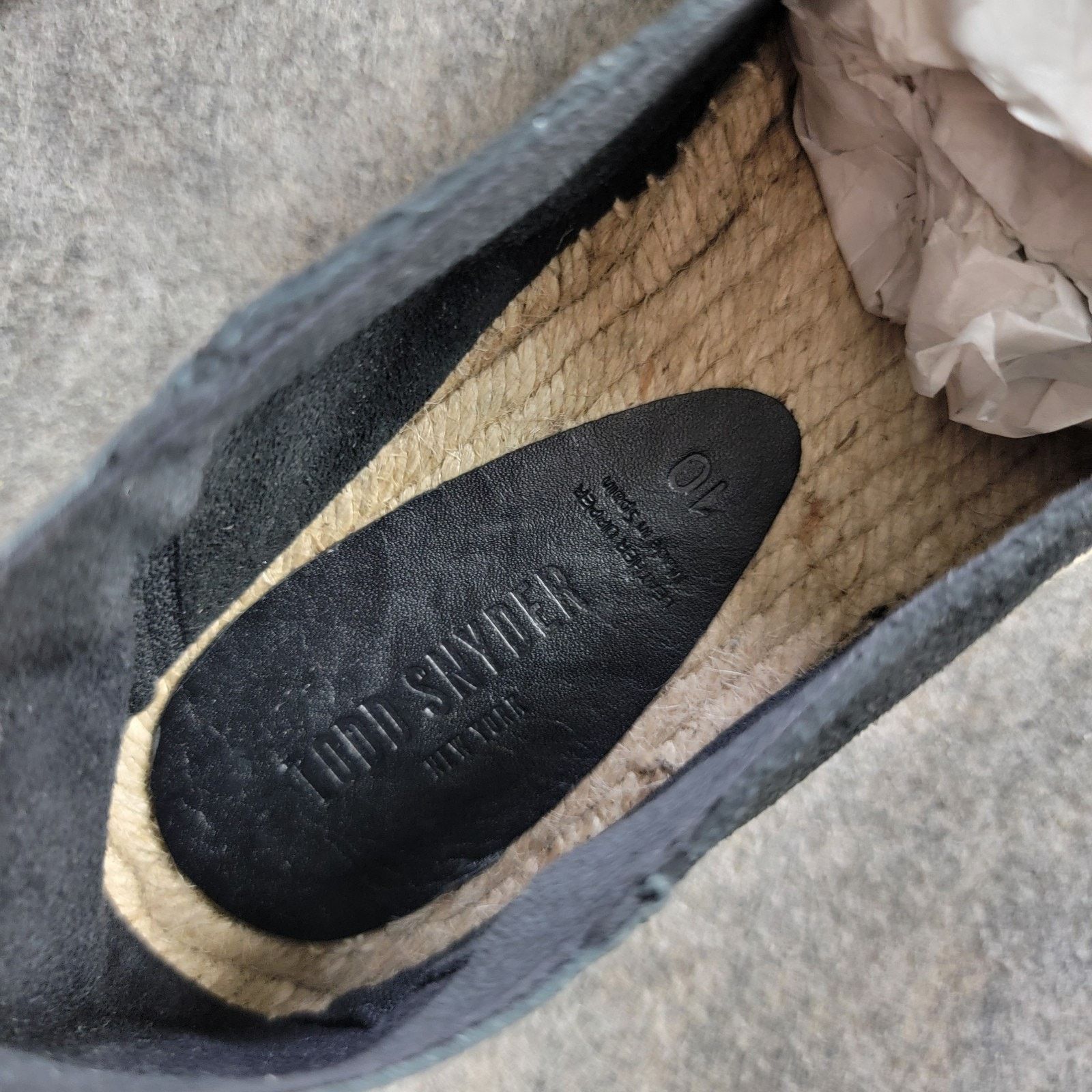 Todd Snyder Todd Snyder Nomad Espadrille size US 10 Black Slip On Spain Size US 10 / EU 43 - 6 Thumbnail