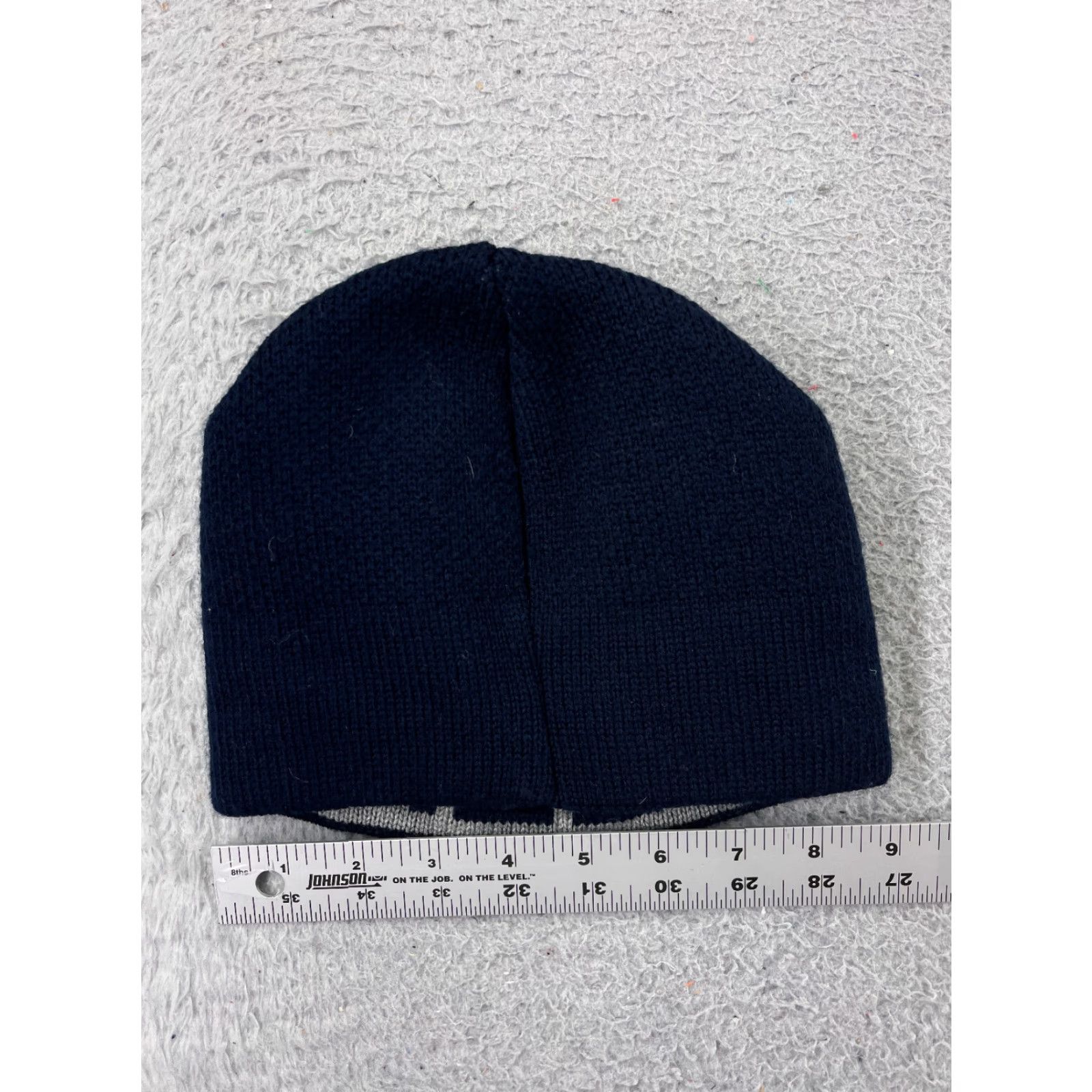 Vintage Butterscotch Blankees Beanie Toque Adult One Size Blue Knit Acrylic Star USA Hat Mens Beanie 1 Size Blue Stars Size ONE SIZE - 3 Thumbnail