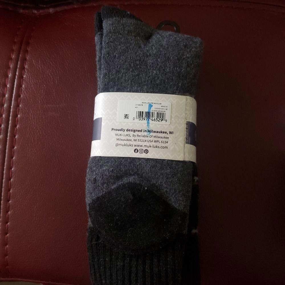 Designer CT1291a MUK LUKS Men’s BOOT SOCKS SIZE 10-13 Size ONE SIZE - 2 Thumbnail