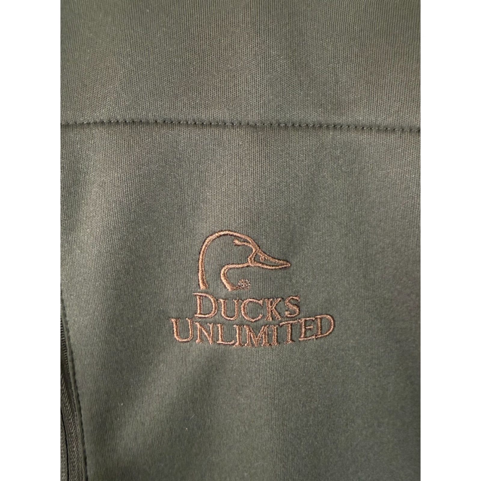 Olive Ducks Unlimited Vest Mens XL Olive Green Fleece Lined Embroidered Logo Outdoor Size US XL / EU 56 / 4 - 5 Thumbnail