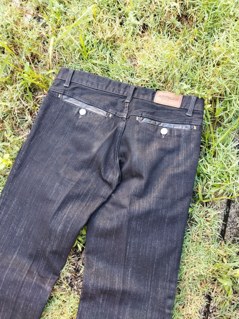 Japanese Brand Vintage Artisan Japan Denim + Leather Pants Size US 32 / EU 48 - 11 Thumbnail