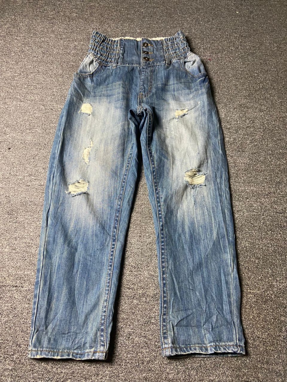 Japanese Brand SOMALI Brand High Waist Elastic Denim Jeans (155) Size US 26 / EU 42 - 1 Thumbnail