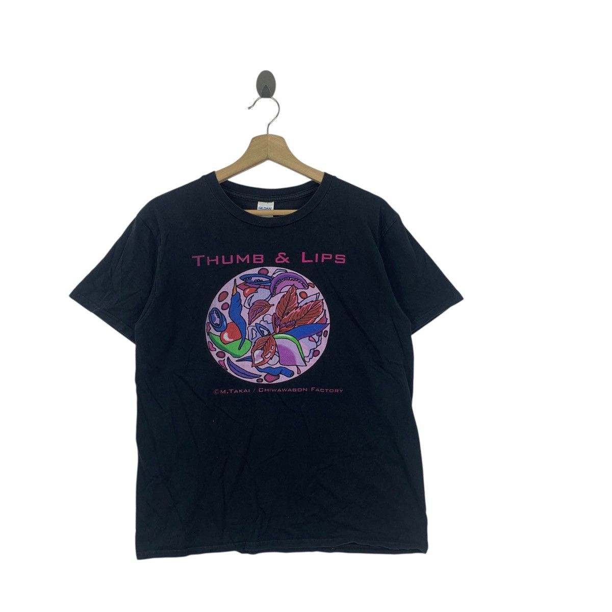 Band Tees CHIWAWABON THUMB & LIPS Cafe Music Band Tee Shirt Top Size M / US 6-8 / IT 42-44 - 3 Thumbnail