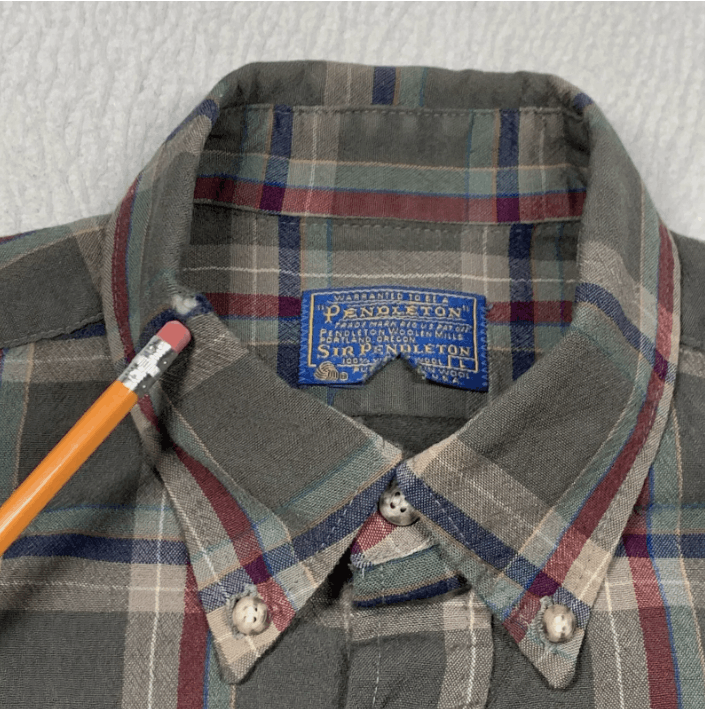 Pendleton Vintage Pendleton Shirt Mens Large Gray Plaid Long Sleeve Size US L / EU 52-54 / 3 - 3 Thumbnail