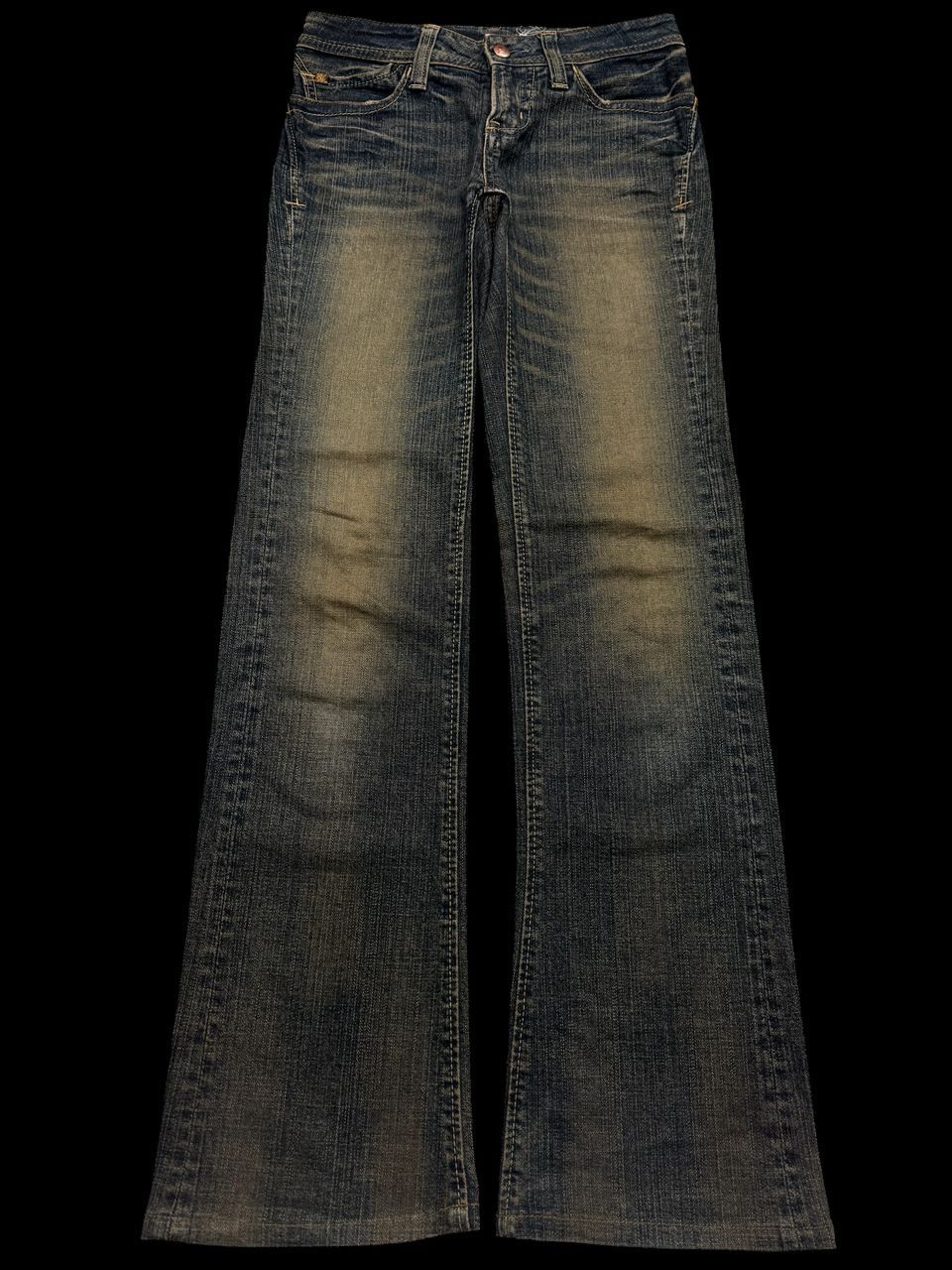 Tornado Mart FLARED Vintage 90s Japanese Sick Mudwash Distressed Bootcut Size US 27 - 2 Thumbnail
