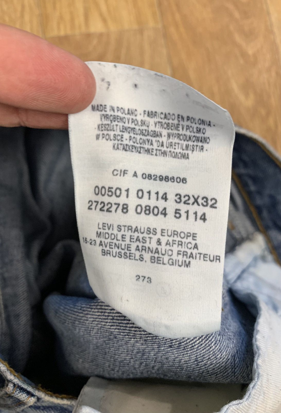 Levi's Levi’s 501 Cowboy Dirty Blue Denim Flared Jeans Size US 32 / EU 48 - 3 Thumbnail