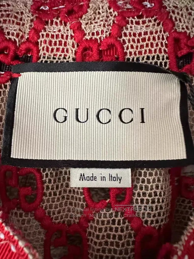 Gucci Gucci Lace logo classic jacket medium and long windbreaker Size XS / US 0-2 / IT 36-38 - 3 Thumbnail