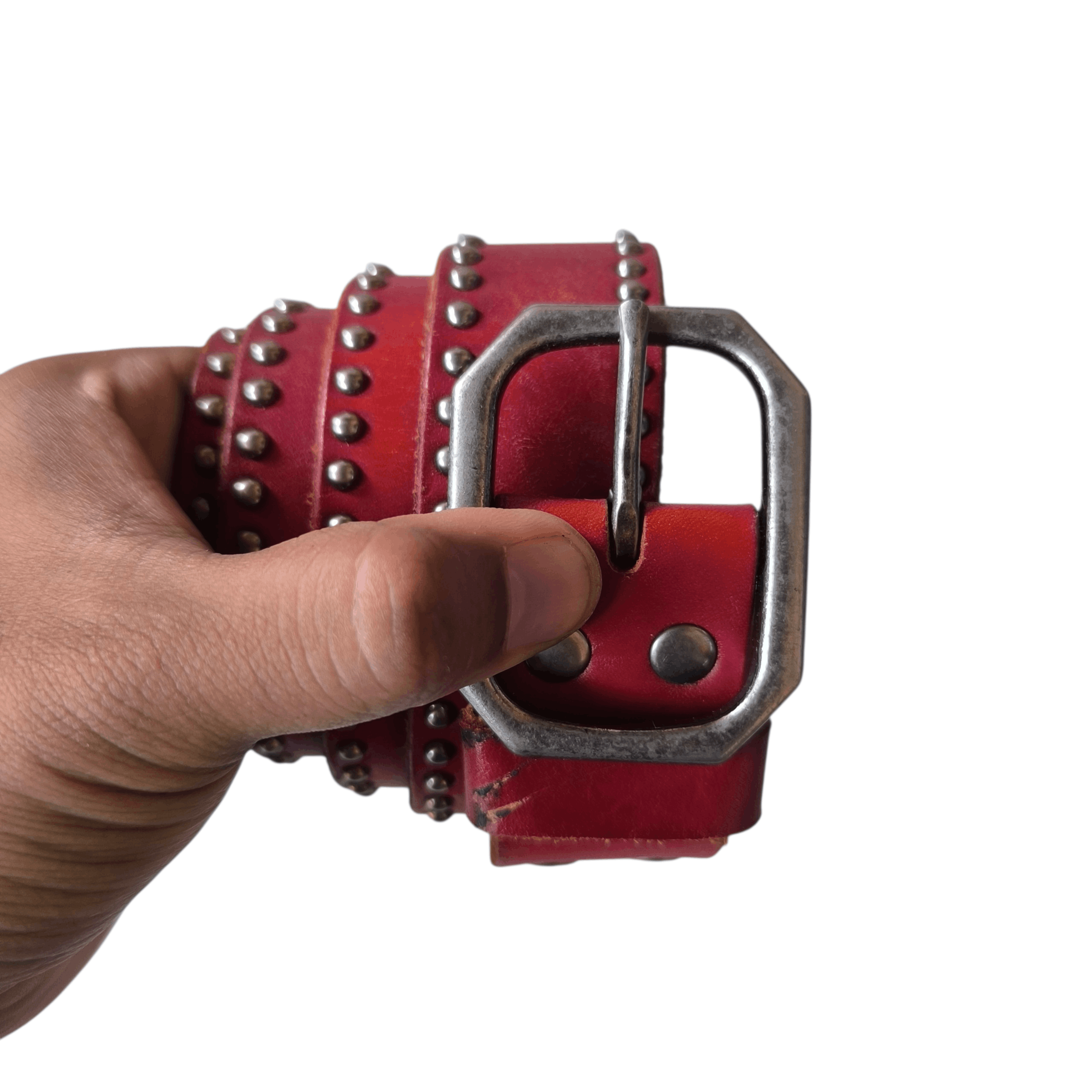 14th Addiction 🕸️ Segment rupert garrison stud punk rock leather belt Size ONE SIZE - 2 Thumbnail