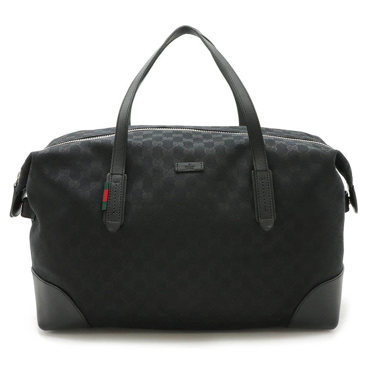 Gucci Gucci Gucci GG Canvas Leather Carry On Duffel Bag 308925 Canvas Travel Bag 308925 in Very Good Condition Size ONE SIZE - 1 Thumbnail