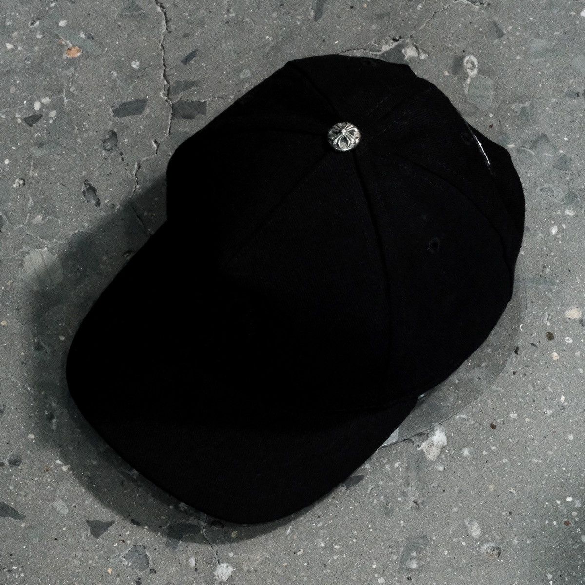 Chrome Hearts CHROME HEARTS BASEBALL CAP - CROSS WAXED DENIM