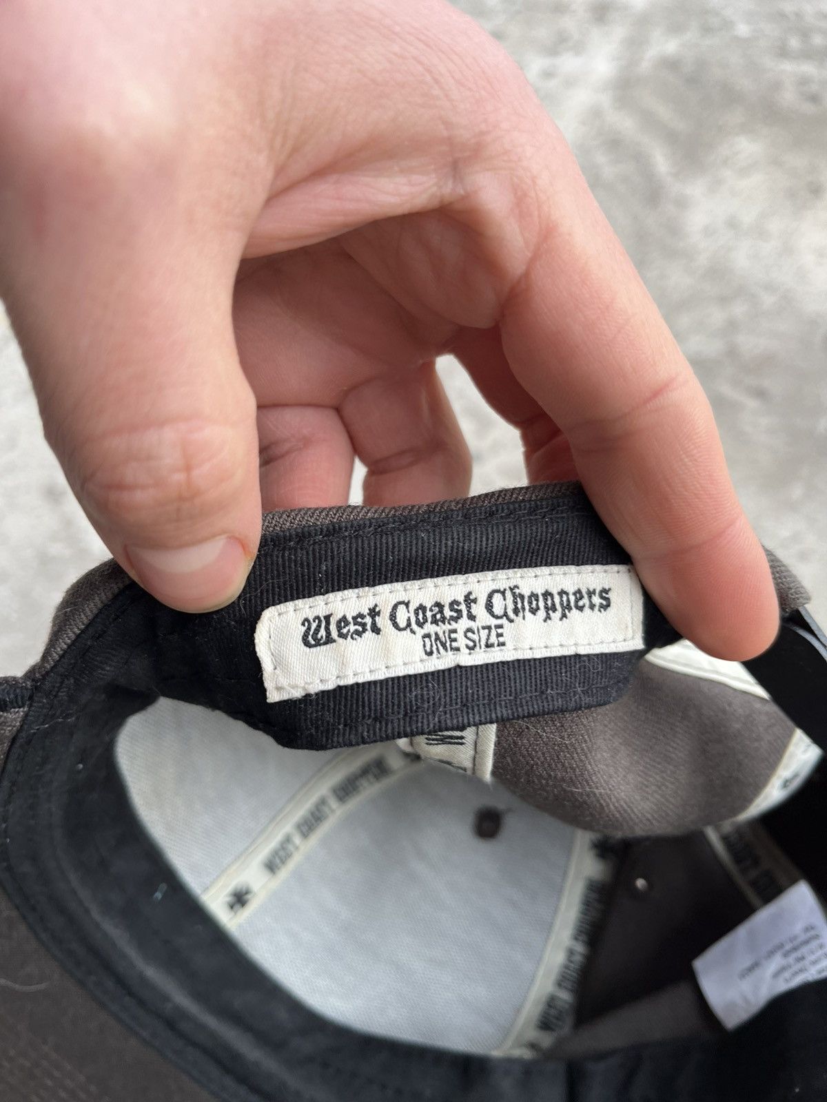 Vintage × West Coast Choppers West Coast Choppers Japanese Faded Big Logo Cap Chrome style Size ONE SIZE - 9 Thumbnail