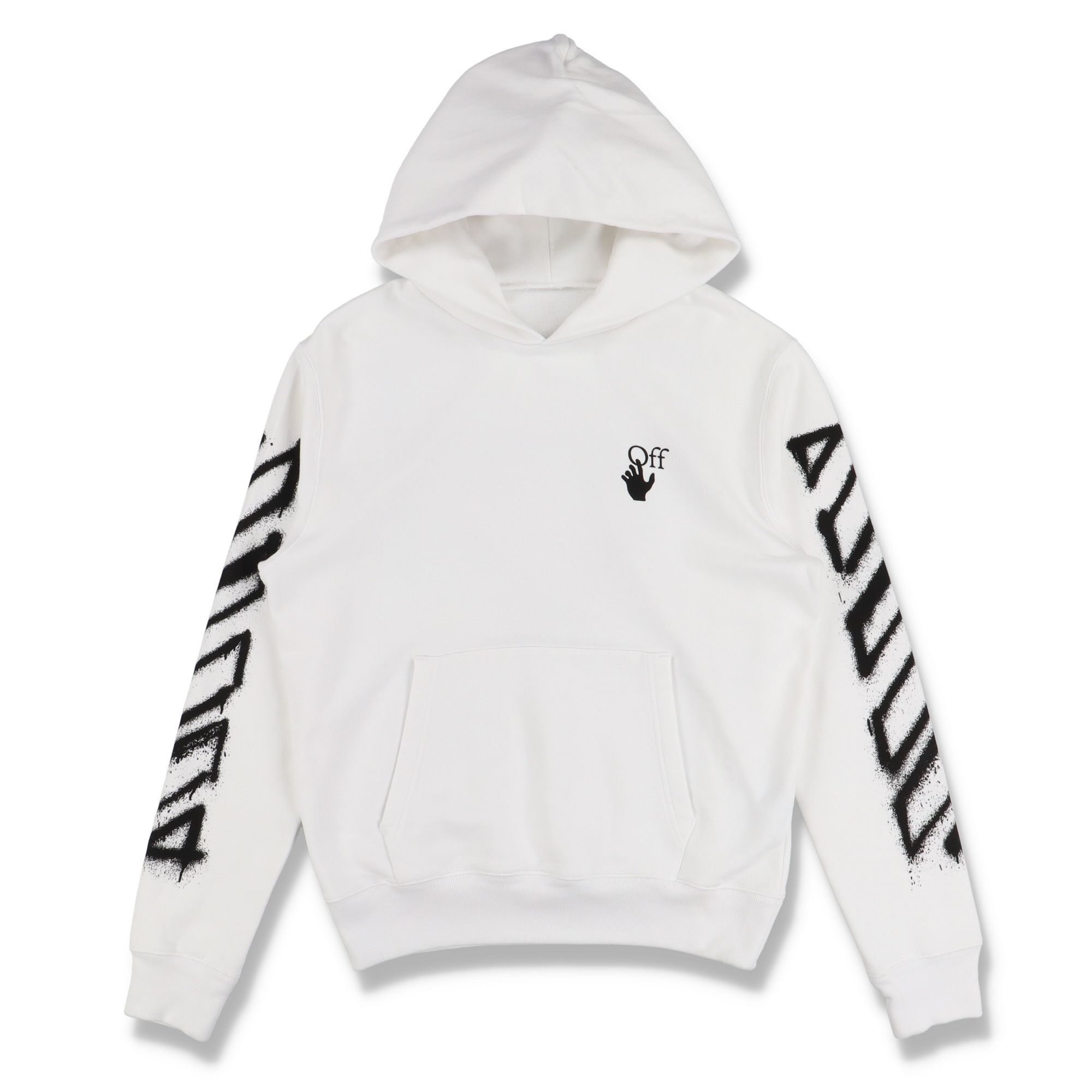 Off-White White Spray Marker Arrows Hoodie Size M / US 6-8 / IT 42-44 - 3 Thumbnail