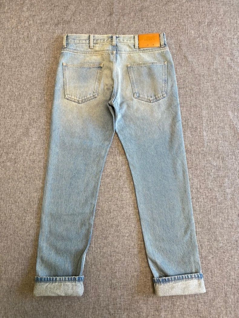 Gucci Gucci Striped webbing tapered jeans 2502-Nextarrow Size US 30 / EU 46 - 2 Thumbnail