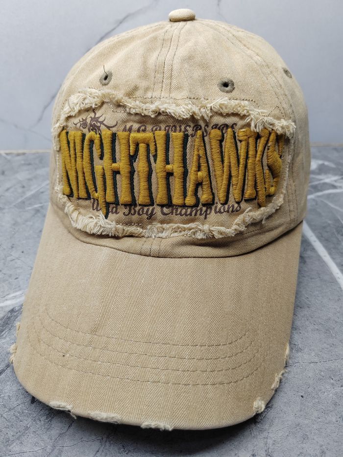 Japanese Brand Vintage Nighthawks Distressed Style Cap Hat Size ONE SIZE - 1 Thumbnail