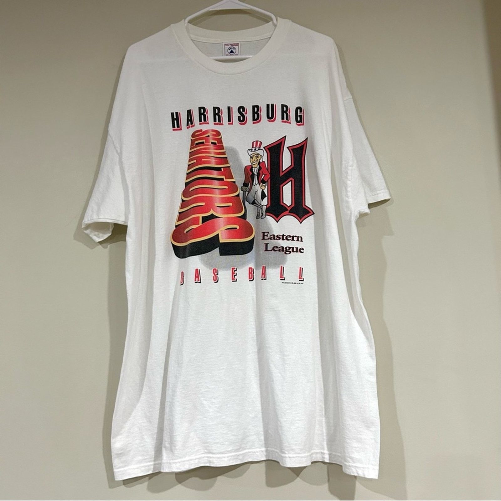 Delta Vintage 1997 Harrisburg Senators Baseball Shirt Size US XL / EU 56 / 4 - 1 Thumbnail