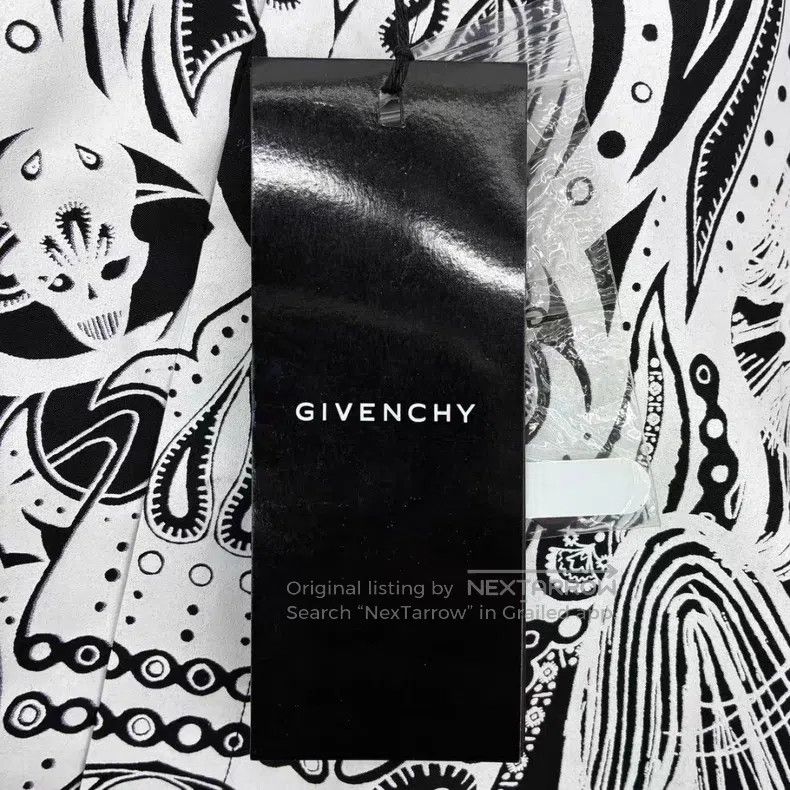 Givenchy Givenchy Size41 Black Printed Long Sleeve Shirt Size US M / EU 48-50 / 2 - 7 Thumbnail