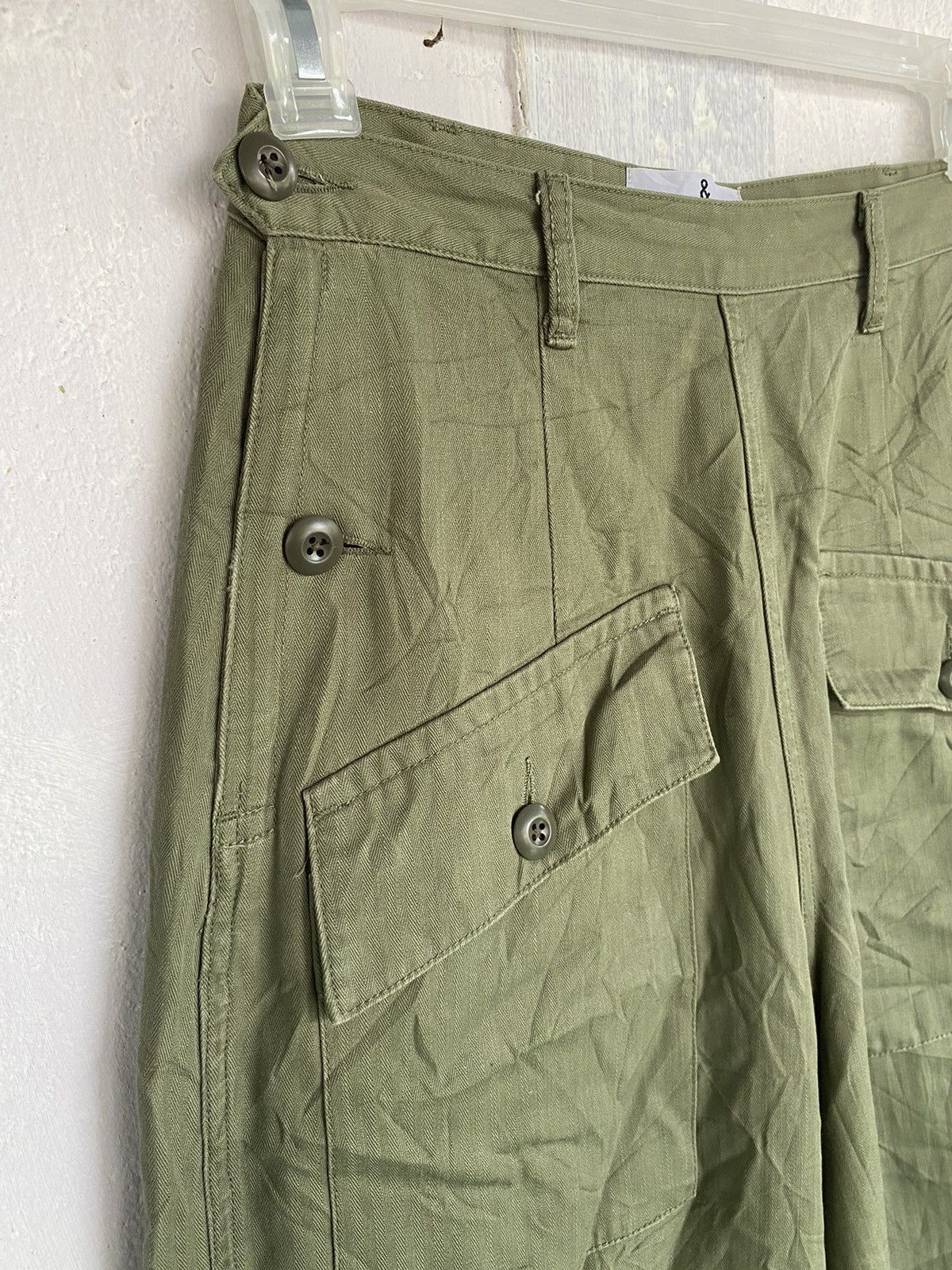 Japanese Brand & RC Military Style Pockets Utilities Women’s Army Pant Size 28" / US 6 / IT 42 - 5 Thumbnail
