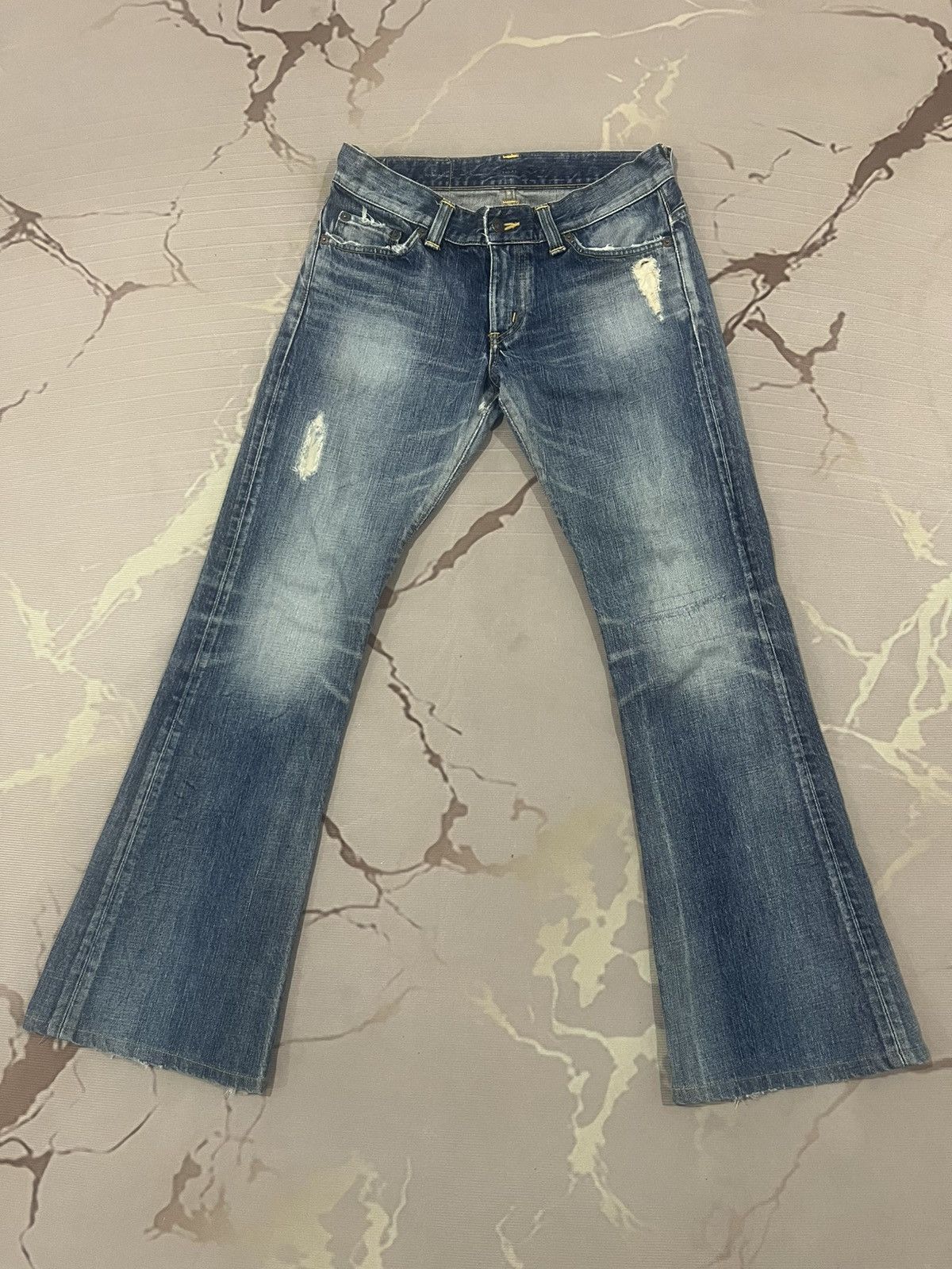 Edwin Edwin Blue Trip 503 x Venus Celebrity Flared Denim Set Size 29" - 2 Thumbnail