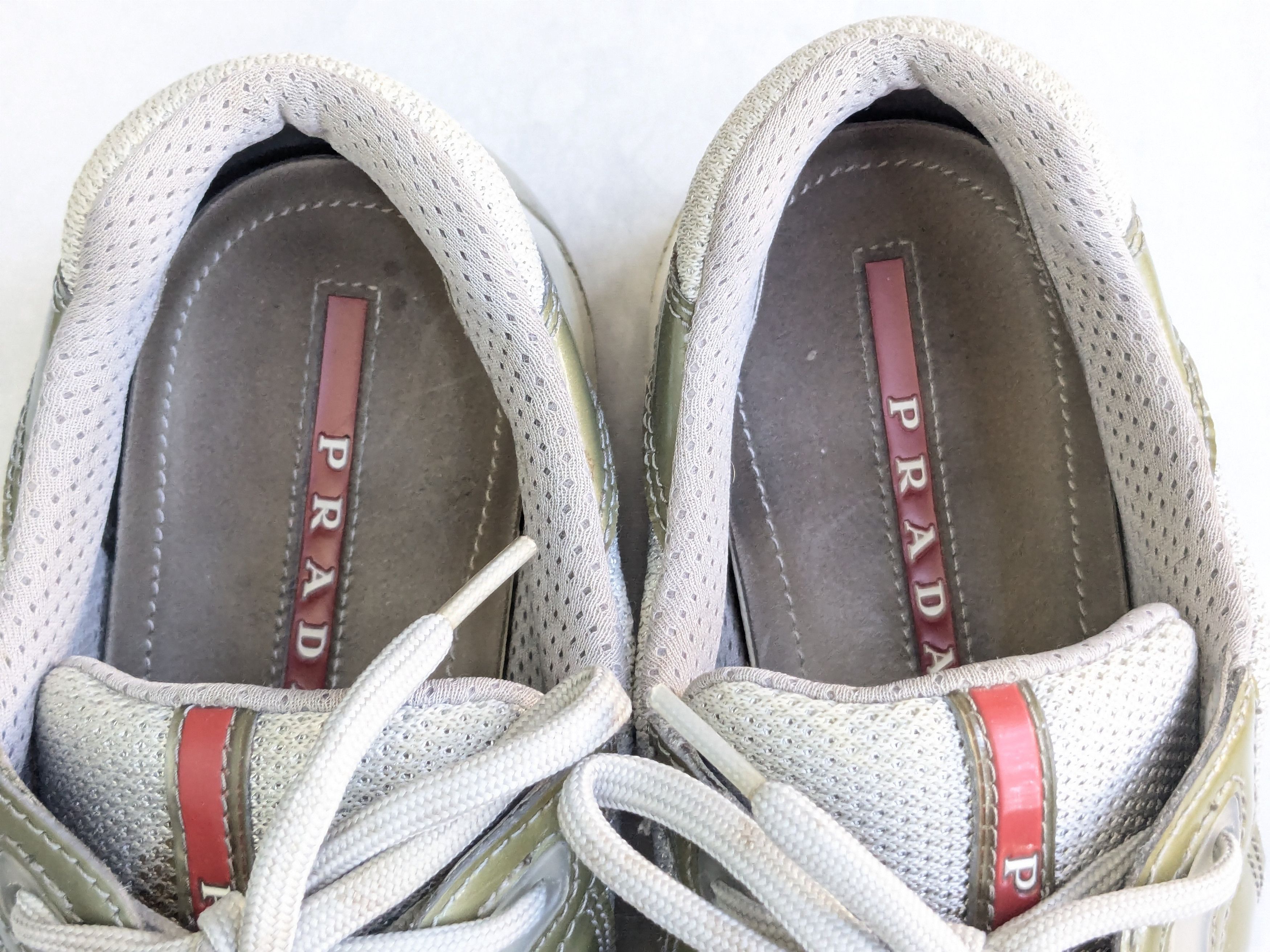 Prada Prada America's Cup Olive Green 9.5 Low Top Patent Leather Size US 9.5 / EU 42-43 - 7 Thumbnail