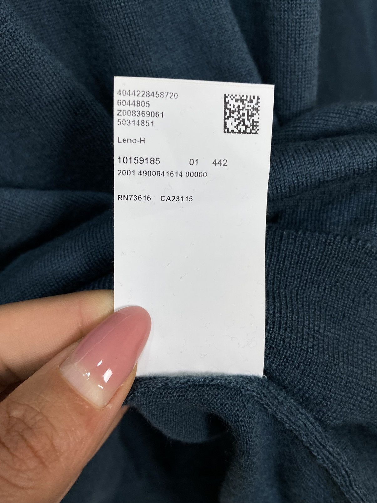 Hugo Boss Hugo Boss Slim Fit Jumper Men’s Size XL Extrafine Merino Top Size US XL / EU 56 / 4 - 7 Thumbnail