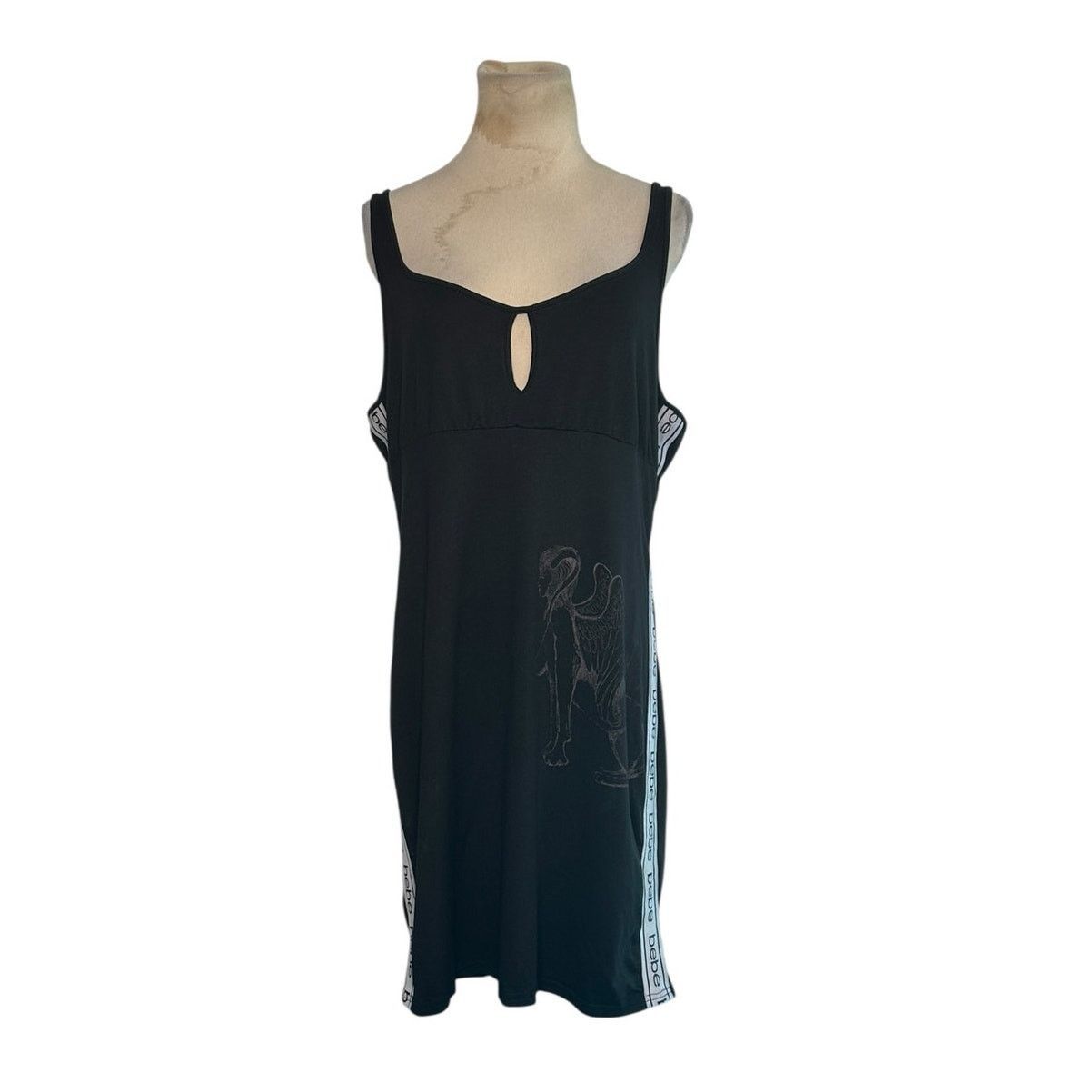 Bebe BEBE Logo Side Band Black Mini Tank Dress size XL Size XL / US 12-14 / IT 48-50 - 10 Thumbnail