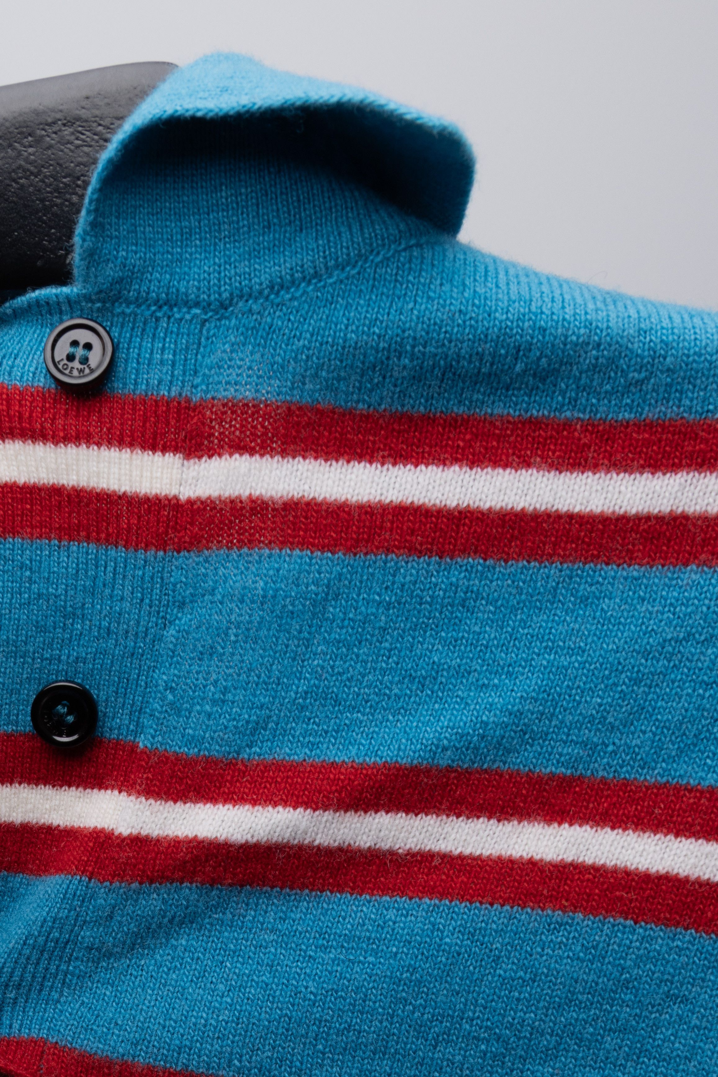 Loewe Loewe Stripe Polo Collar Wool Sweater Size M / US 6-8 / IT 42-44 - 5 Thumbnail