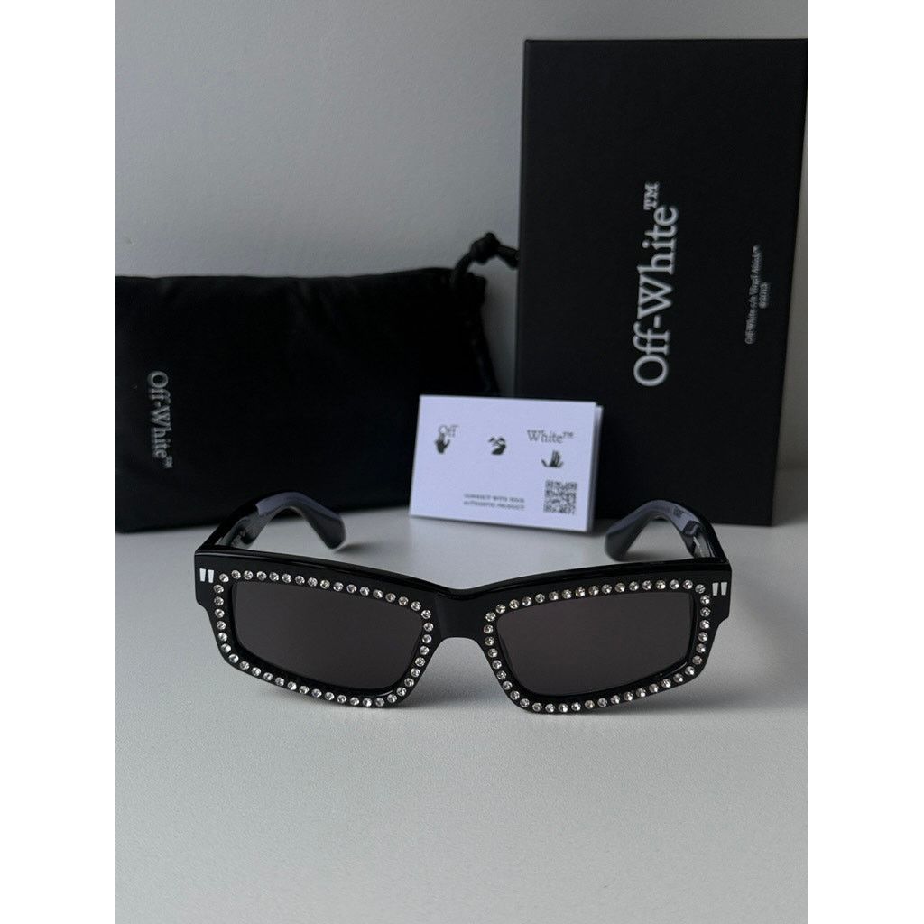Off-White NEW Off White Miramar Black Crystal Sunglasses Size ONE SIZE - 4 Thumbnail