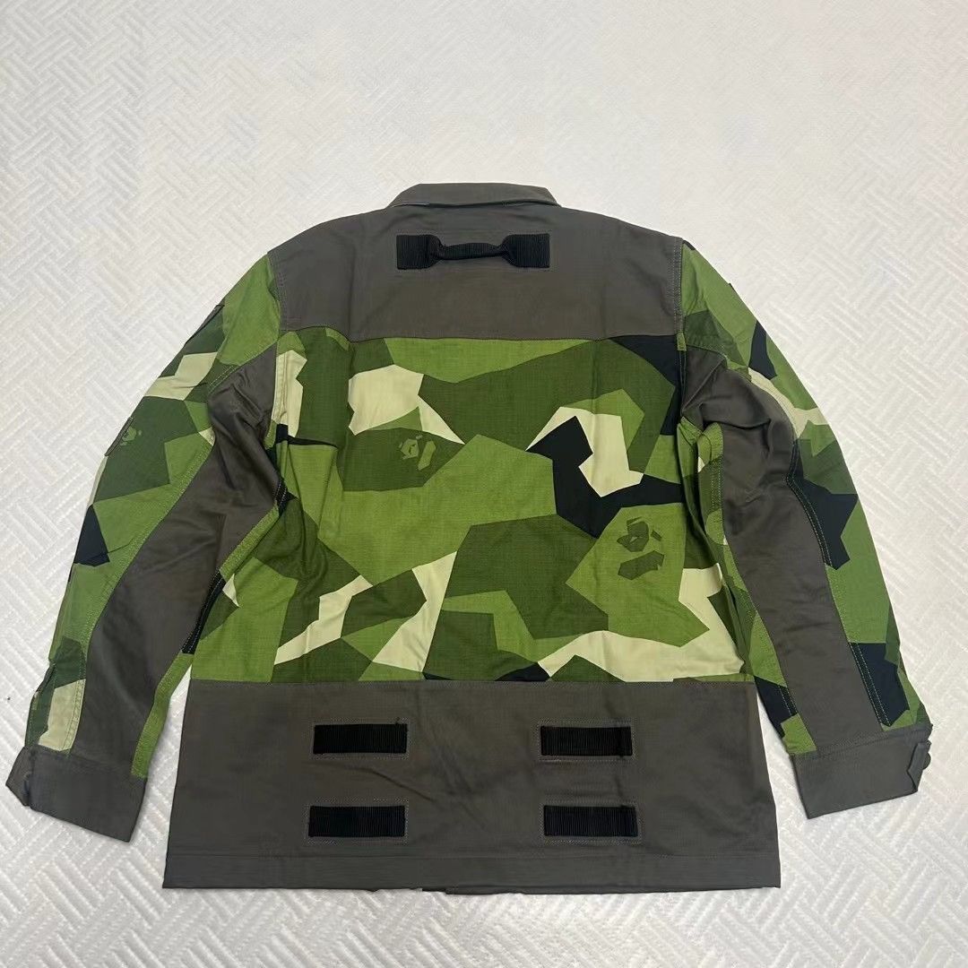 Bape SPLINTER CAMO MILITARY SHIRT Size US M / EU 48-50 / 2 - 2 Thumbnail