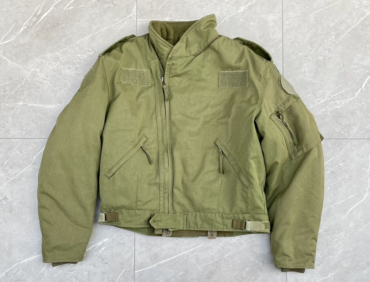 80s Vintage Military Jacket / Cropped Fit