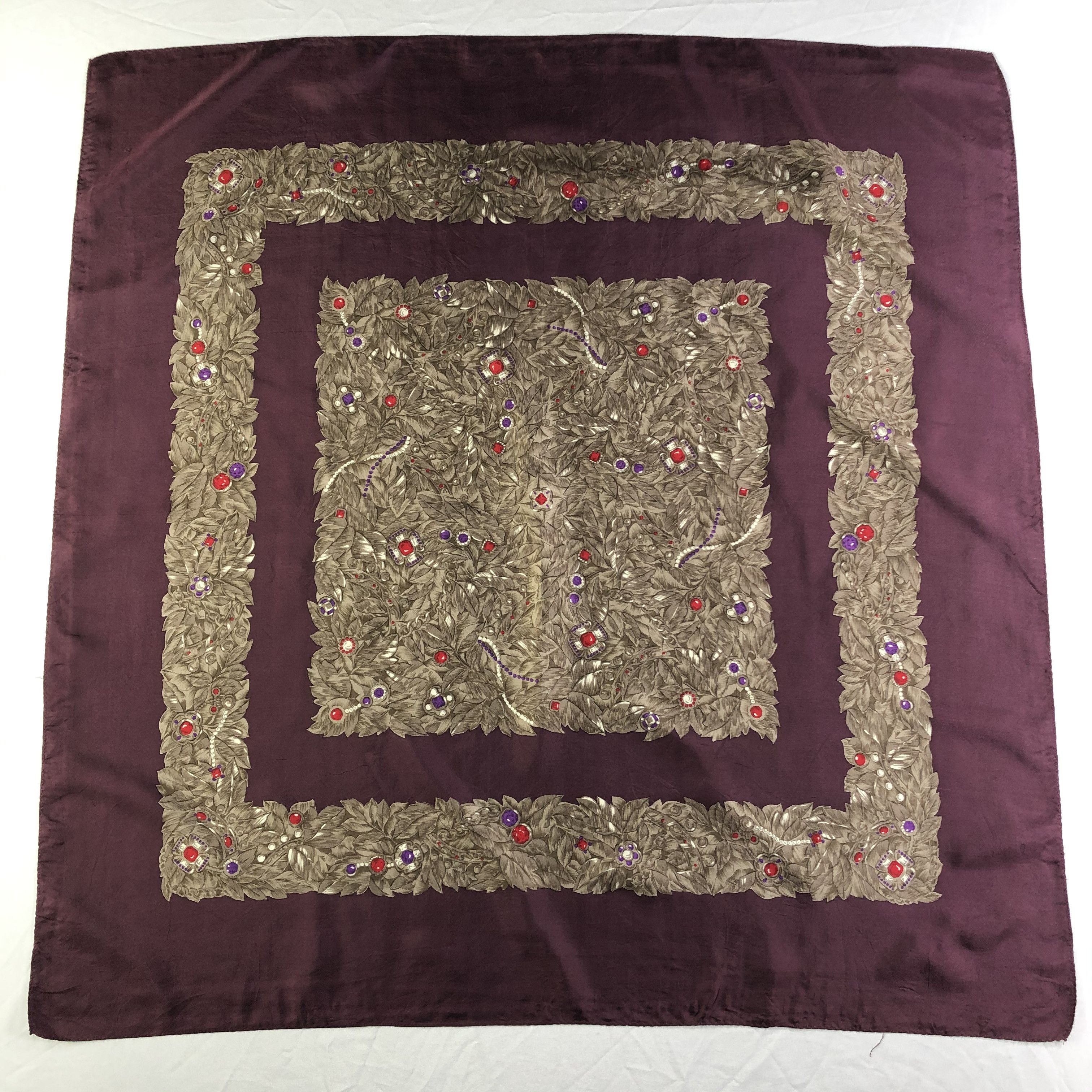 Vintage Vintage Silk Scarf Size ONE SIZE - 2 Thumbnail