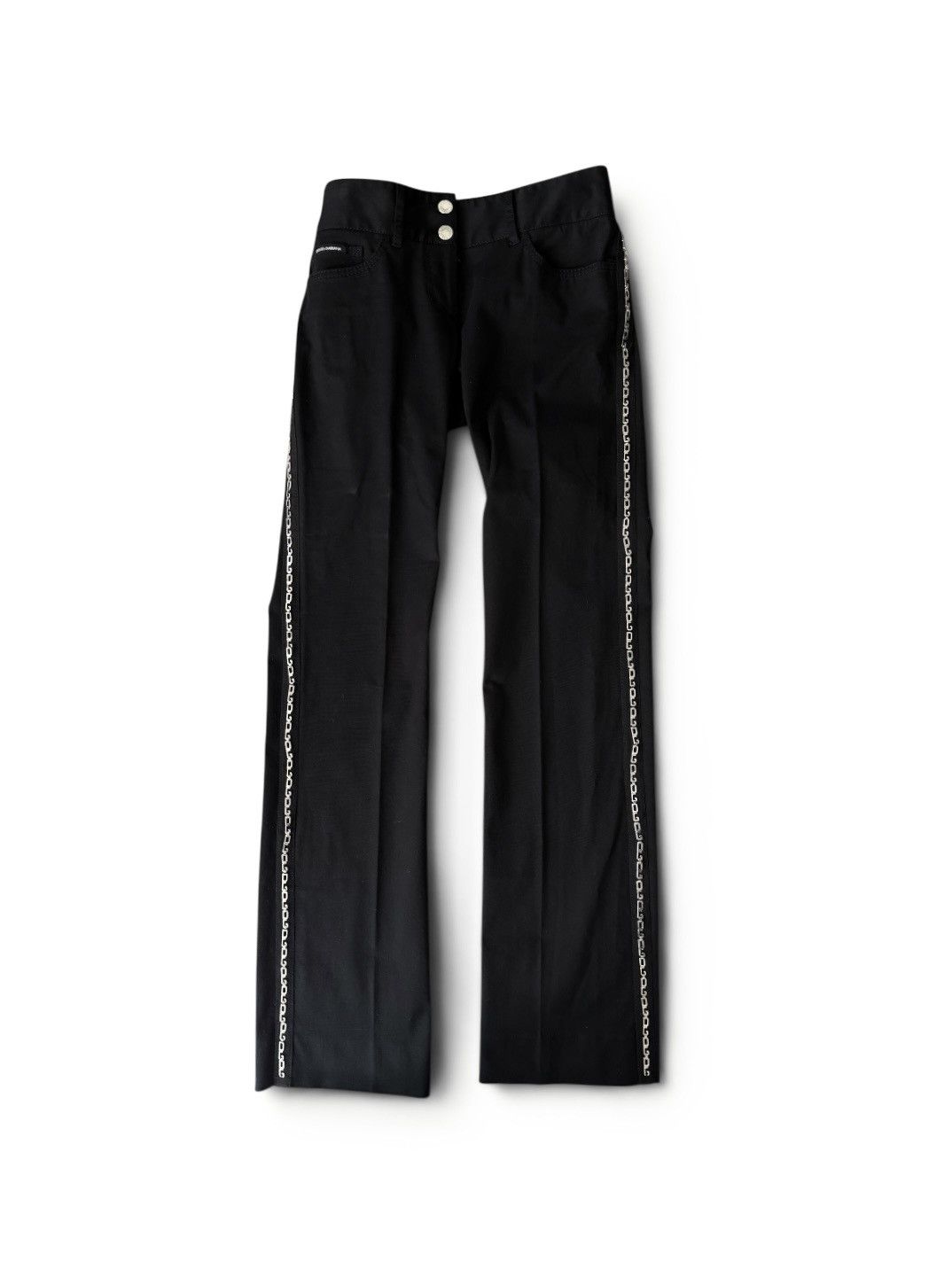 Dolce & Gabbana Dolce Gabbana DG Chain Pants Size 27" / US 4 / IT 40 - 1 Thumbnail