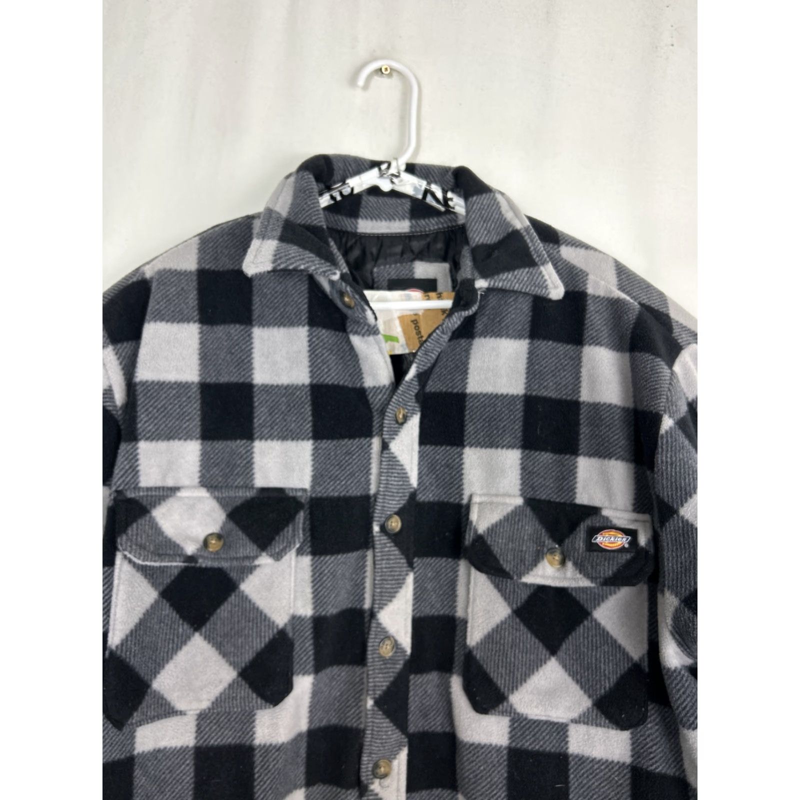 Dickies Dickies Mens XL Plaid Shacket Polyester Shell Insulated Lining Jacket Black Gray Mens XL Size US XL / EU 56 / 4 - 3 Thumbnail