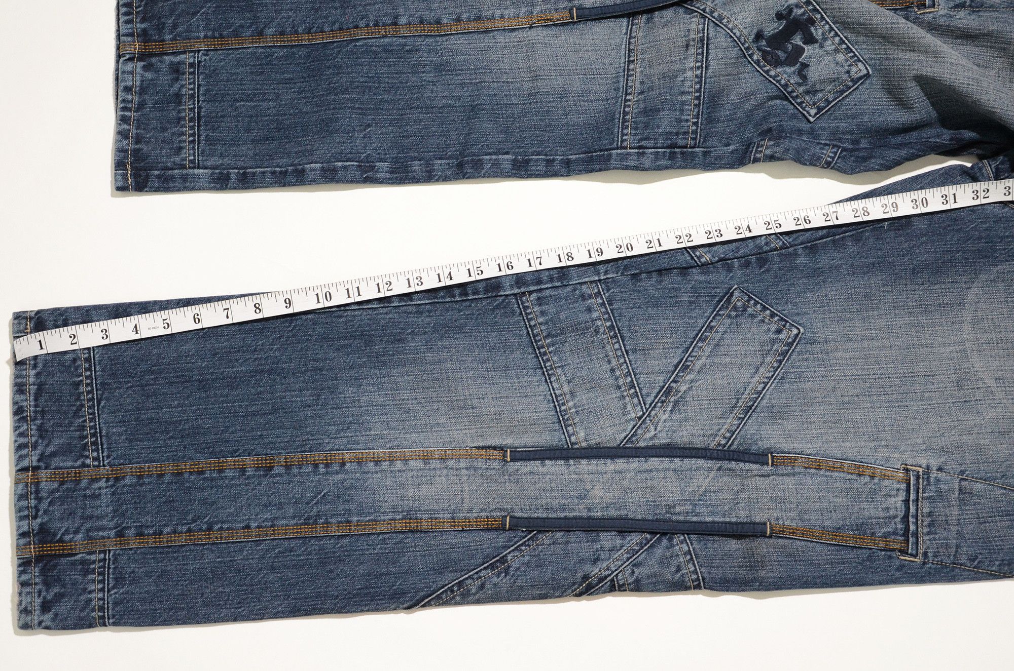 Marithe + Francois Girbaud [Hole Defects] Marithe Francois Girbaud Jeans SPFY2601DP10 Size US 34 / EU 50 - 17 Thumbnail