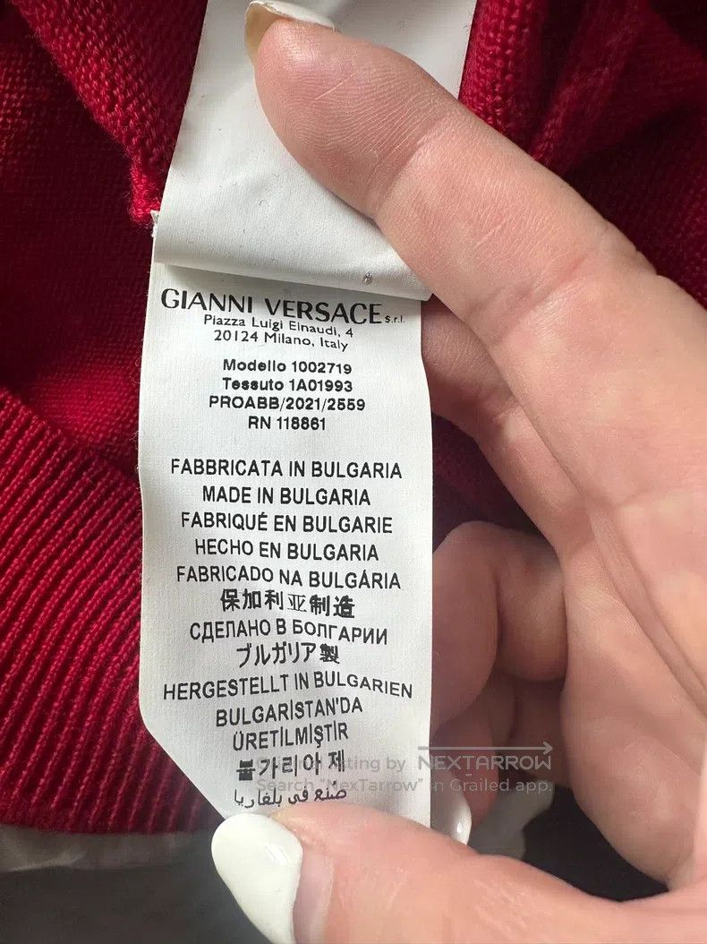 Versace Versace Men's wool sweater Size US S / EU 44-46 / 1 - 6 Thumbnail