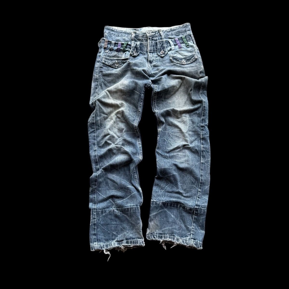 Japanese Brand ☀️EXPLOSION DOUBLE WAIST DENIM JEANS PANT Size US 30 / EU 46 - 1 Thumbnail