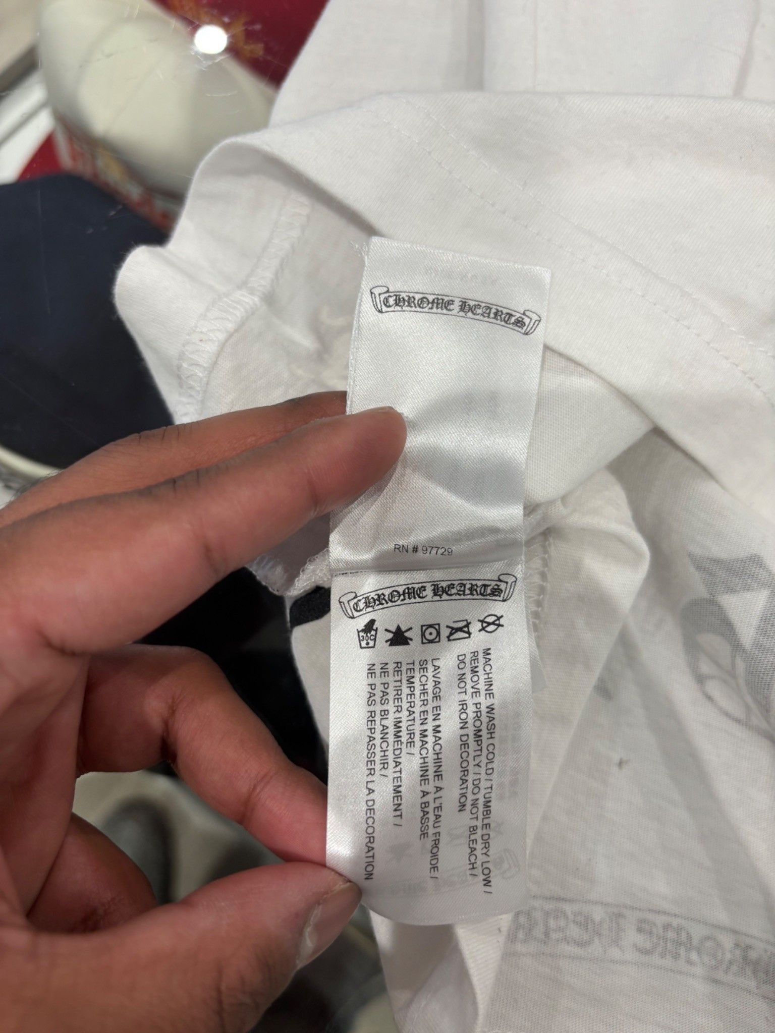 Chrome Hearts Chrome Hearts Hong Kong Pocket Tee White Size US S / EU 44-46 / 1 - 7 Thumbnail