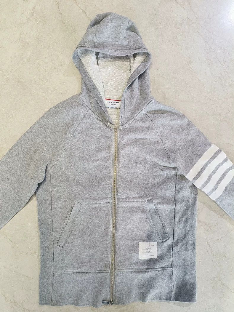 Thom Browne Thom Browne A hooded zipper jacket Size US L / EU 52-54 / 3 - 1 Thumbnail