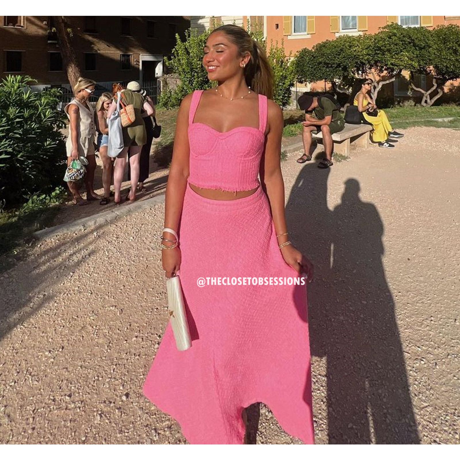 Zara ZARA BLOGGER FAVE! Crop Top + High-Waisted Long Skirt NWT Size L / US 10 / IT 46 - 7 Thumbnail