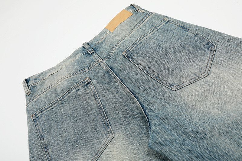 Vintage American retro washed cleanfit curved jeans Size US 34 / EU 50 - 4 Thumbnail