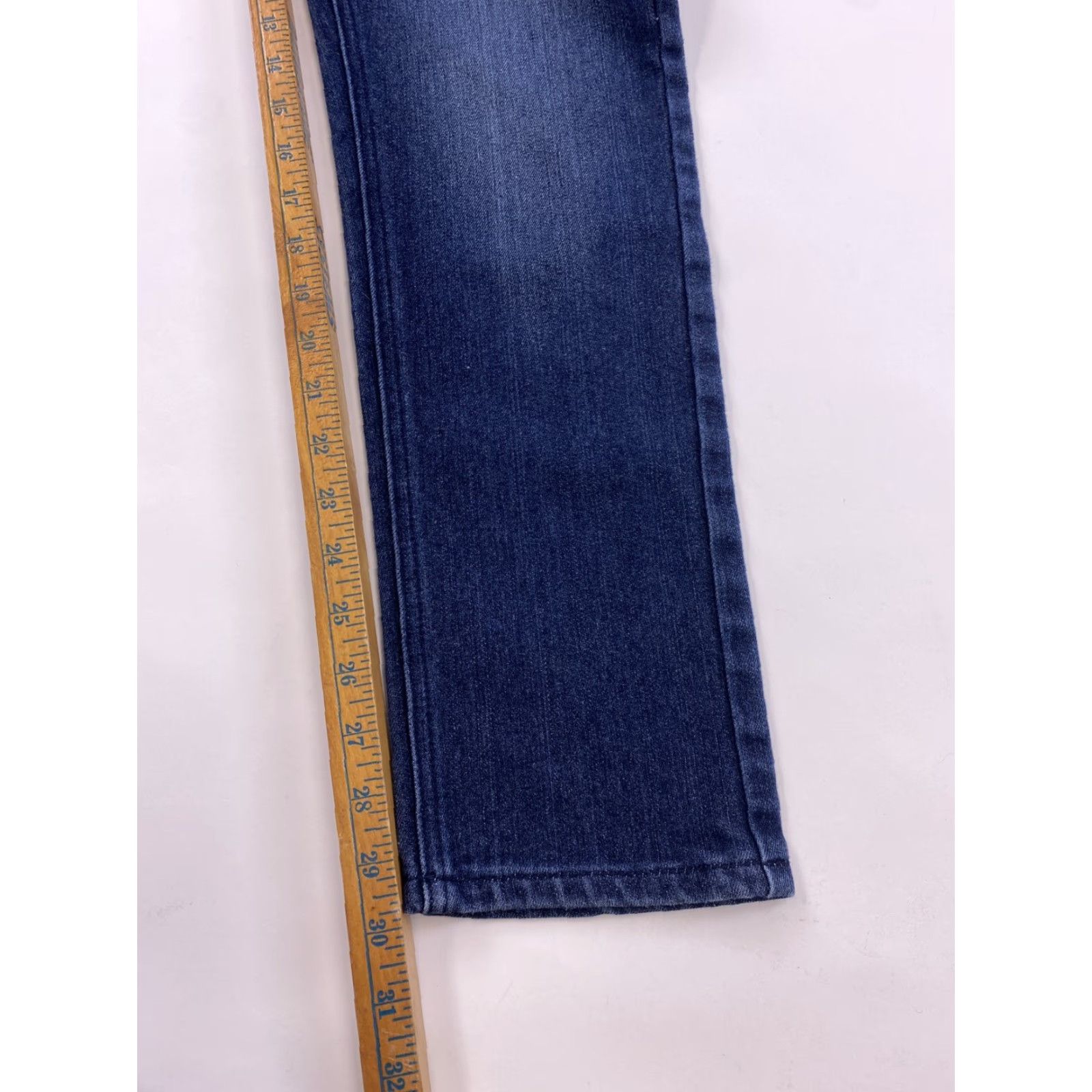 Denime MBX Denim Jeans Men’s 30x30 Blue Straight Jeans Men Dark Denim 30 in 30 in MBX Mens Blue Jeans Size US 30 / EU 46 - 4 Thumbnail