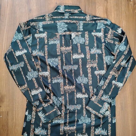 Wrangler Vintage 70s Wrangler Pearl Snap Western Shirt Polyester Size US M / EU 48-50 / 2 - 5 Thumbnail