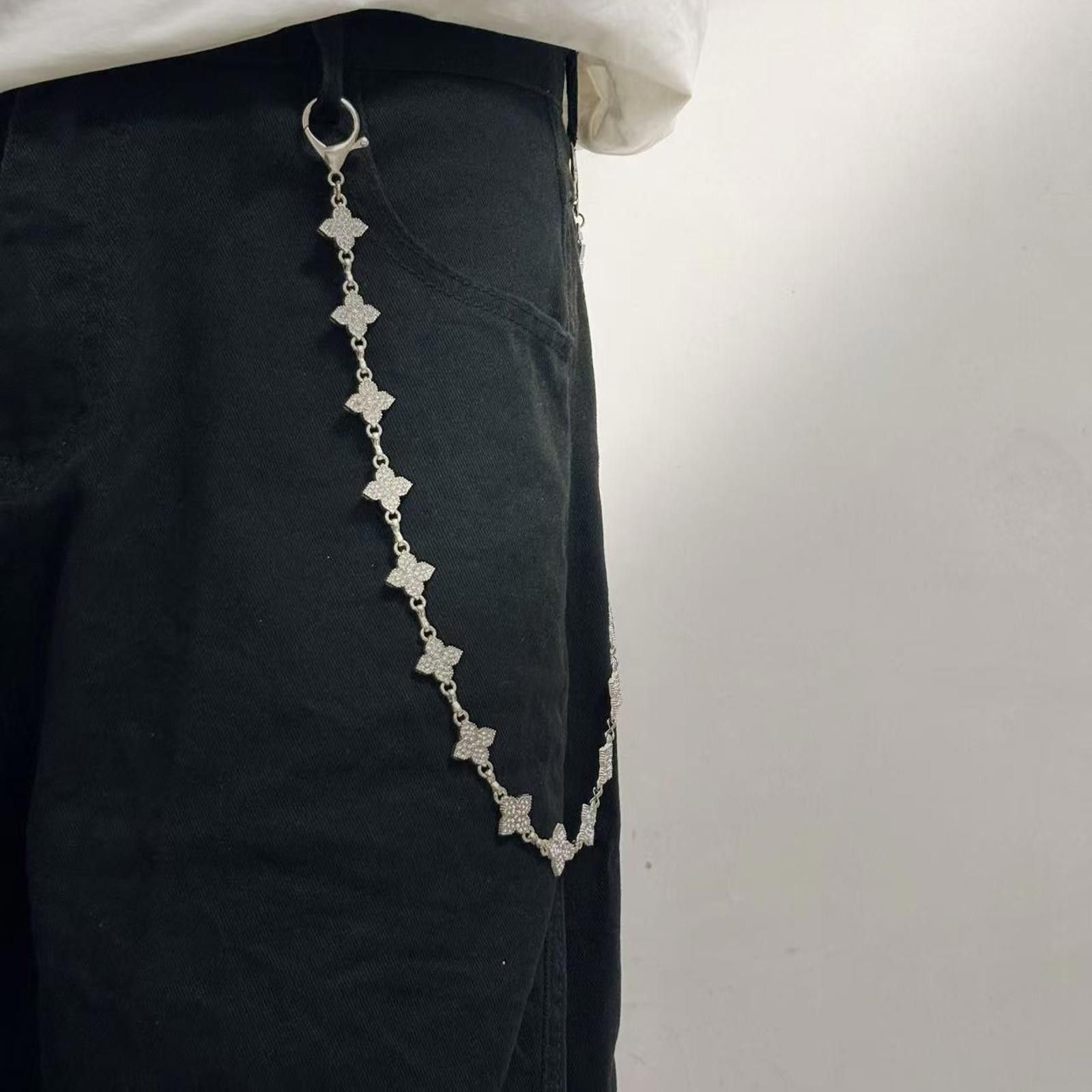 Jewelry Silver Decorative Chain for Menswear, Stylish Accessory Size ONE SIZE - 2 Thumbnail