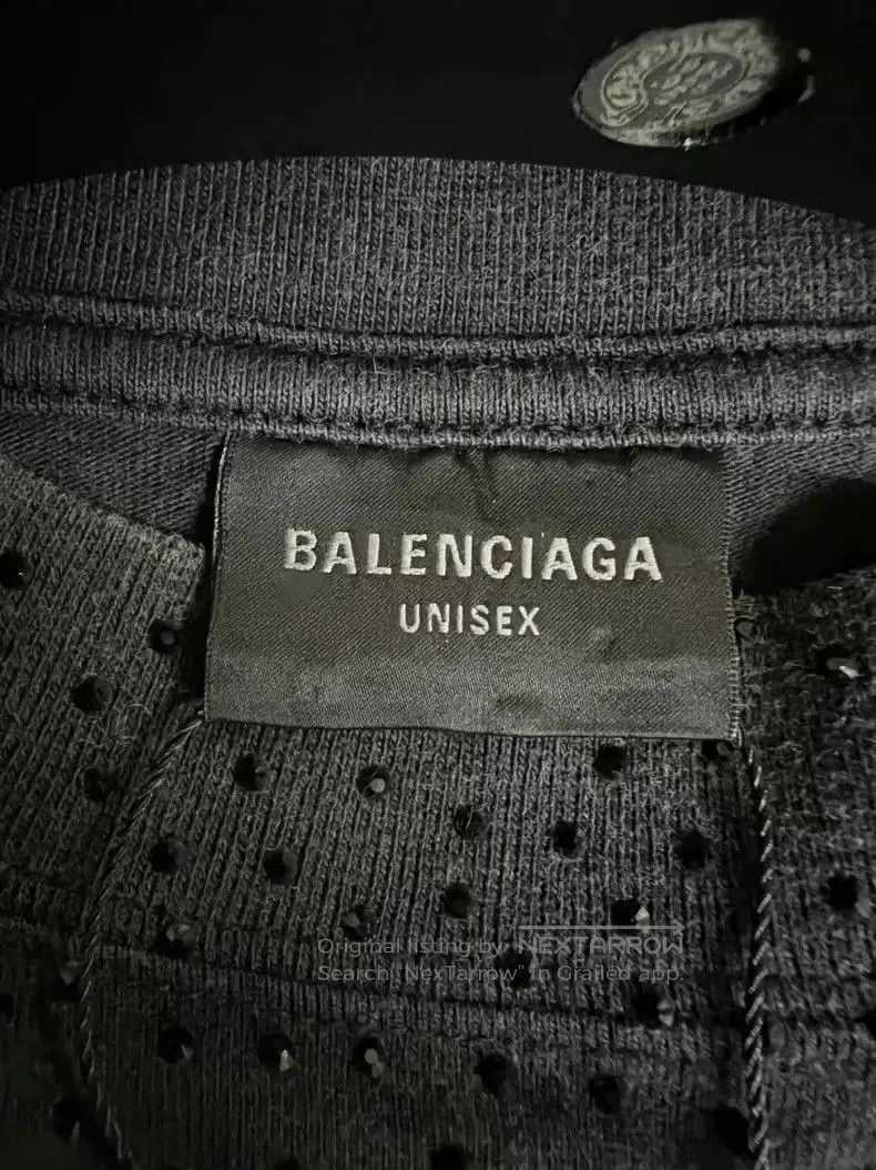 Balenciaga Balenciaga Rhinestone Print Short Sleeve. Size US M / EU 48-50 / 2 - 3 Thumbnail